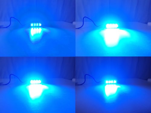 4 POWER LED-es kék villogó modul 12/24V