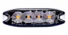 4 POWER LED-es SLIM sárga villogó modul 12/24V