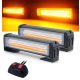 COB LED-es sárga villogó szett 12/24V