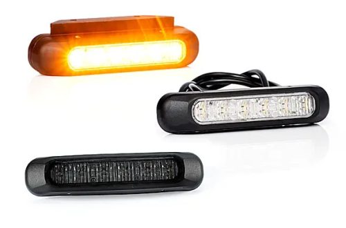 6 POWER OSRAM LED-es sárga villogó modul 12/24V