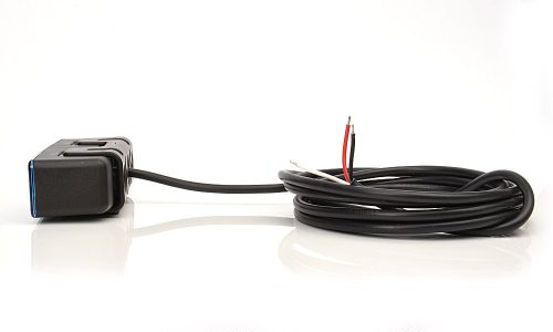 Beépíthető kék villogó 6 POWER LED 12/24V