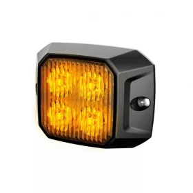 4 POWER LED-es téglalap sárga villogó modul 12/24V