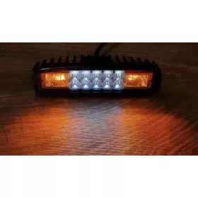 Sárga villogó / munkalámpa, 10+6 LED-es (12-80V)