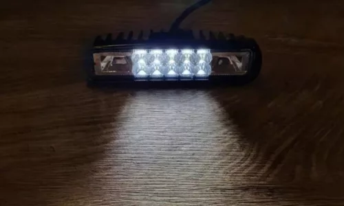 Sárga villogó / munkalámpa, 10+6 LED-es (12-80V)