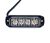 4 POWER LED-es SLIM sárga villogó modul 12V ALU