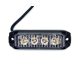 4 POWER LED-es SLIM sárga villogó modul 12V ALU