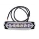 6 POWER LED-es SLIM sárga villogó modul 12V ALU