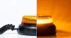 LED sárga villogó EXTRA FÉNY 12-35V mágnestalpas