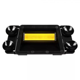 SMD LED-es Sárga villogó szélvédőre 12/24V 25x11cm
