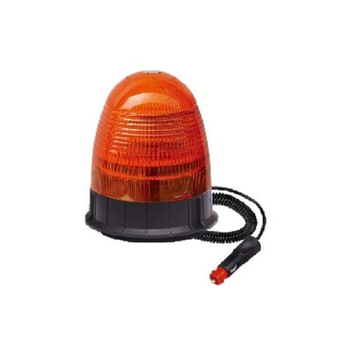 LED sárga villogó 12/24V mágneses, erősített búrával