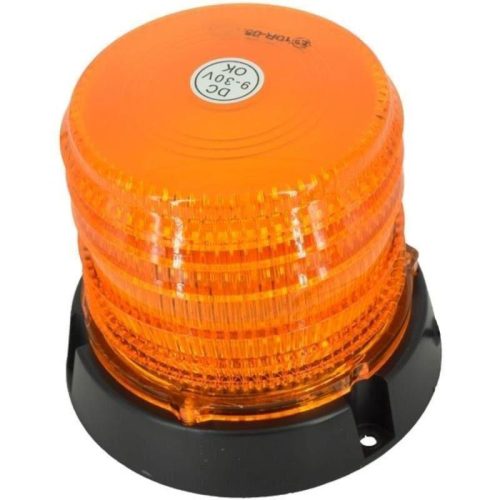 LED sárga villogó, mágnestalpas / csavarozható 12/24V