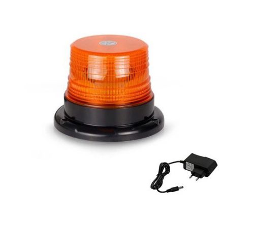 LED sárga villogó mágneses, Tölthető