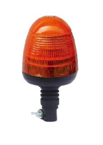 LED sárga villogó 12/24V csőre, FLUX LED, Erősített búrával