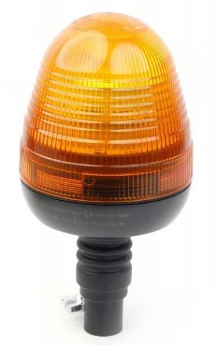 LED sárga villogó 12/24V csőre, FLUX LED, Erősített búrával