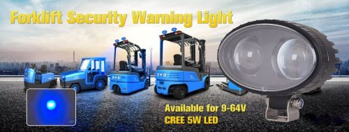 Munkalámpa / jelzőfény KÉK PONT 2 Cree LED 9-64V