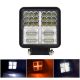 SMD LED munkalámpa (110x110mm) kombinált fény+sárga kereszt