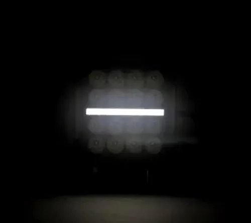 16 SMD LED munkalámpa (110x110mm) terítő fény+helyzetjelző