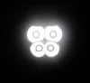 Formatervezett 4 CREE LED-es MINI munkalámpa 12/24V SZÚRÓ fénnyel