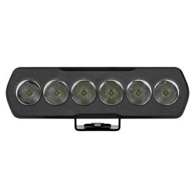 Fekete 6 LED-es hosszú munkalámpa SZÚRÓ fény