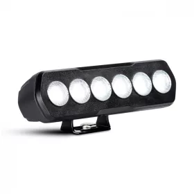 Fekete 6 LED-es hosszú munkalámpa TERÍTŐ fény