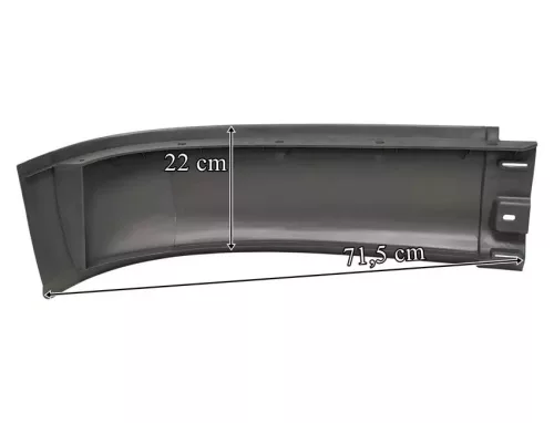 Mercedes Actros MP2 lökhárító sarokelem BAL ALSÓ 22cm