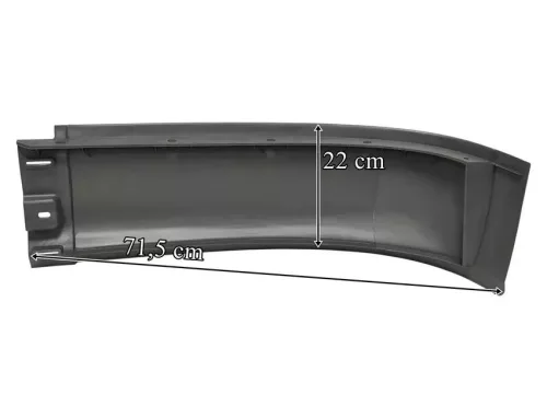 Mercedes Actros MP2 lökhárító sarokelem JOBB ALSÓ 22cm