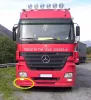 Mercedes Actros MP2 lökhárító sarokelem JOBB ALSÓ 22cm