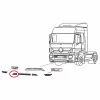 Mercedes Actros MP3 sarokelem betét Jobb középső