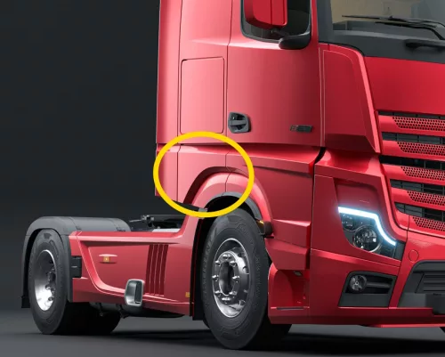 Mercedes MP4 első sárvédő felső rész JOBB