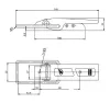 Oldalfal kapocs 165 x 47