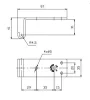 Oldalfal kapocs ellendarab 97 x 35