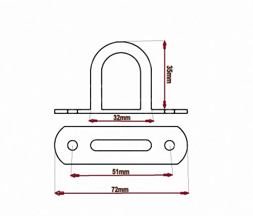 Ponyvafül íves 32x35mm-es