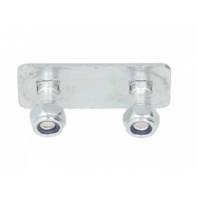 Ponyvafeszítő heveder rögzítő lap fém 20x46mm