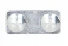 Ponyvafeszítő heveder rögzítő lap fém 20x46mm