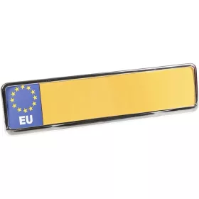 Rendszám tartó krómozott műanyag bedugós