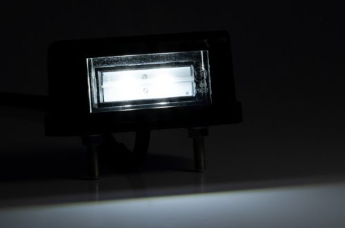 Rendszám megvilágítás fekete (kis téglalap) ledes