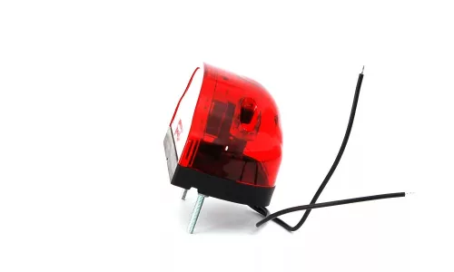 Led+helyzetj. rendszám megvilágítás piros (púpos) 