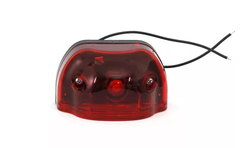 Led+helyzetj. rendszám megvilágítás piros (púpos) 