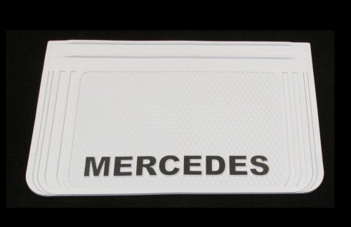 Fehér sárfogó gumi befűzős MERCEDES (64X40cm)