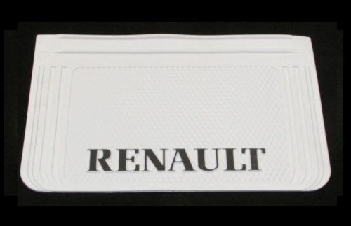 Fehér sárfogó gumi befűzős RENAULT (64X40cm)
