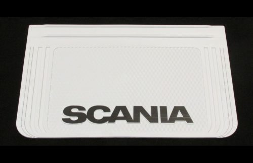 Fehér sárfogó gumi befűzős SCANIA (64X40cm)
