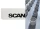 Scania fehér sárfogó fröccsenésgátlóval (64X19cm) 