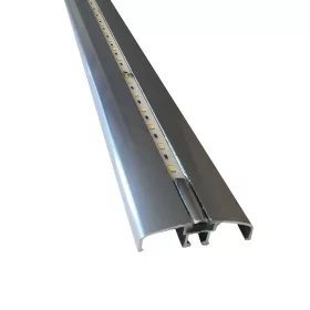   ALU sárfogó gumi felfogatás szett SÁRGA LED világítással 40cm