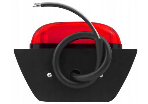 Ovális LED helyzetjelző lámpa tetőre 12/24V Piros