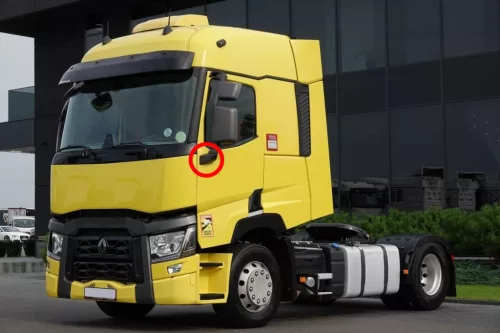Renault T / C / K széria tükör rögzítés burkolat BAL
