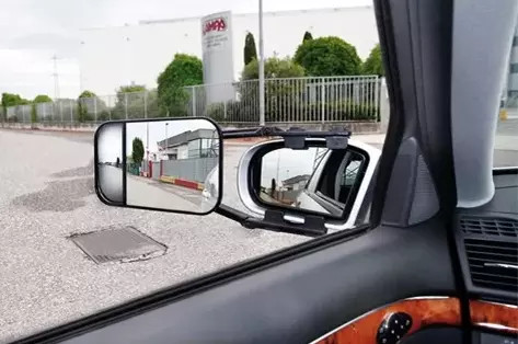 Tükör szélesítő lakókocsira, kisteherautóra osztott