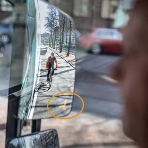 Volvo FH / Aero 2021-től ikertükör holttér jelzőlámpa JOBB