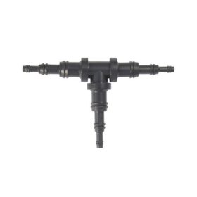 Tömlő toldó T műanyag 4-6-10mm