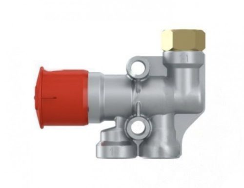 Kézi levegő szelep 2xM16 PIROS