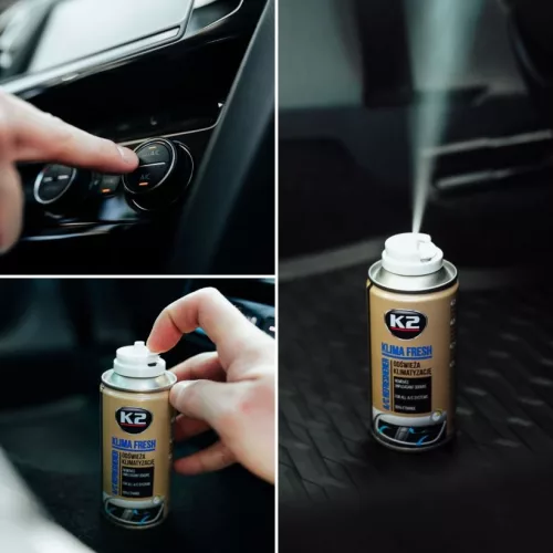 K2 klímatisztító spray 150 ml (bomba) CITROM